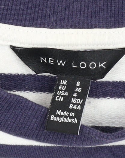 Womens UK Size 8 New Look Blue Pullover Sweatshirt