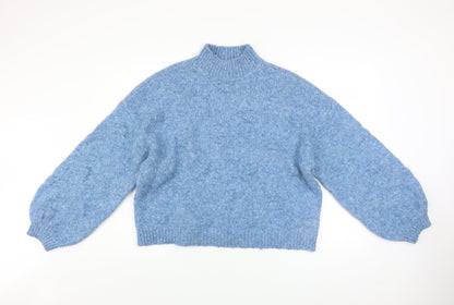 Womens UK Size M VERO MODA Blue Pullover Jumper