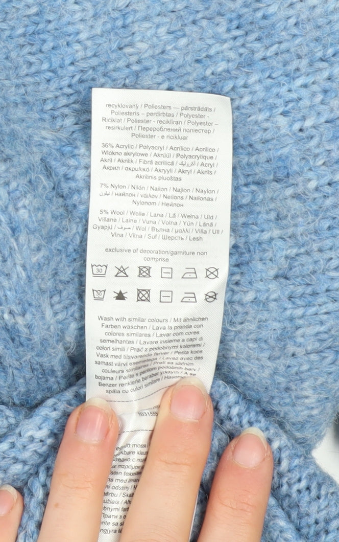 Womens UK Size M VERO MODA Blue Pullover Jumper