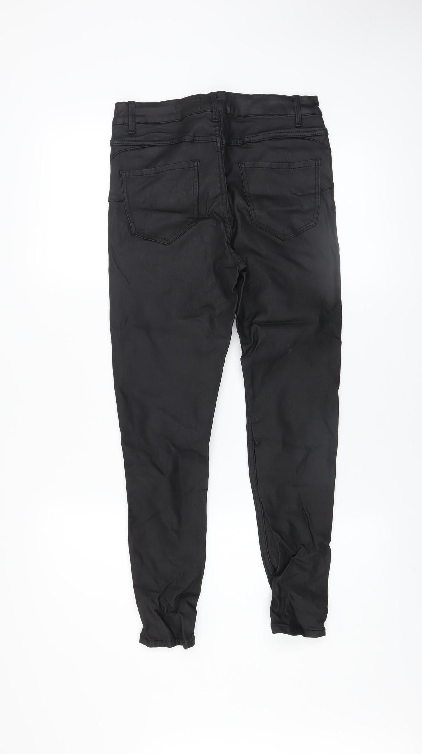 Womens UK Size 10 New Look Slim Fit Jegging Black Trousers