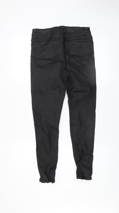 Womens UK Size 10 New Look Slim Fit Jegging Black Trousers