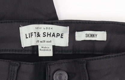 Womens UK Size 10 New Look Slim Fit Jegging Black Trousers
