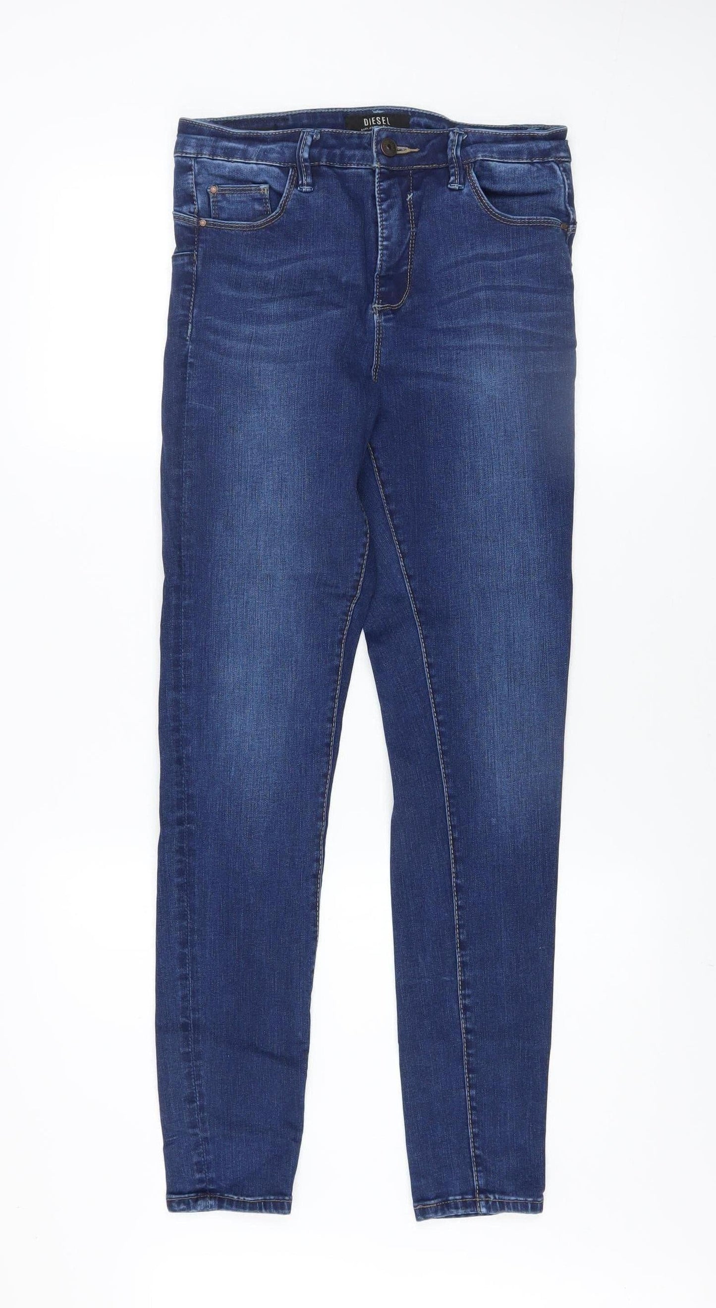 Mens UK Size 32 Diesel Slim Fit Skinny Blue Jeans
