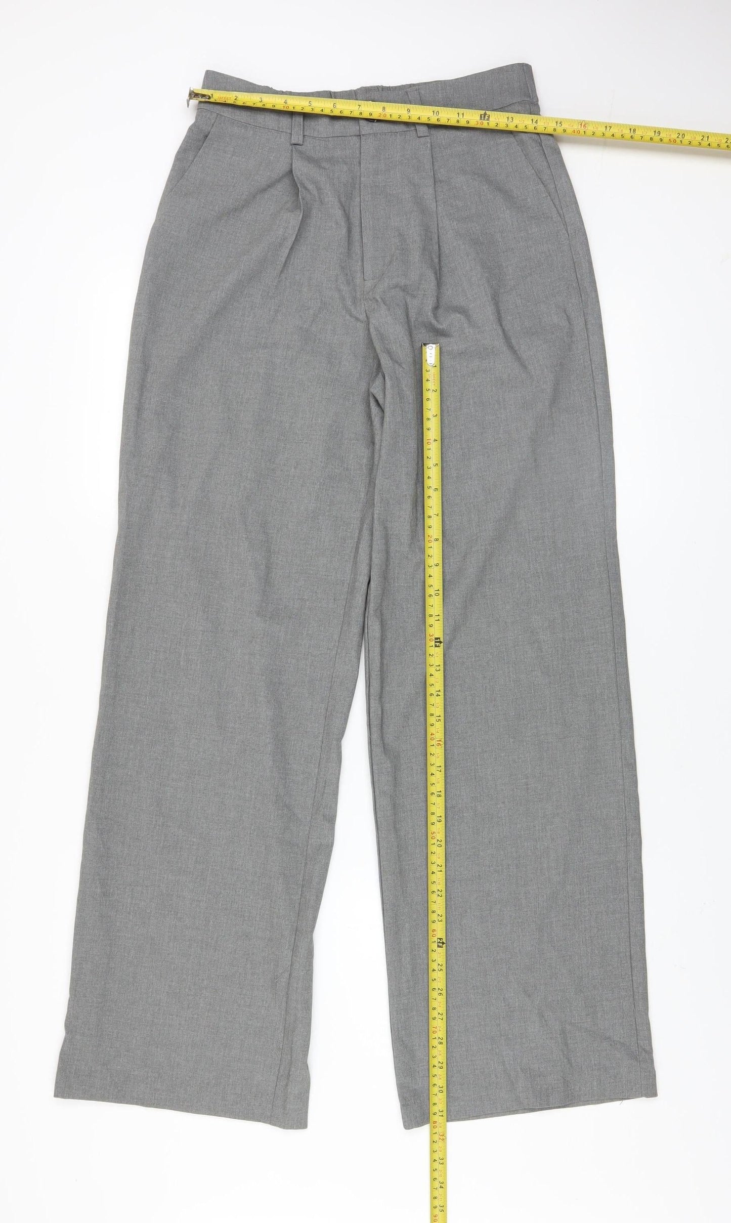 Womens UK Size 8 Stradivarius Regular Fit Business Casual Workwear Grey Trousers