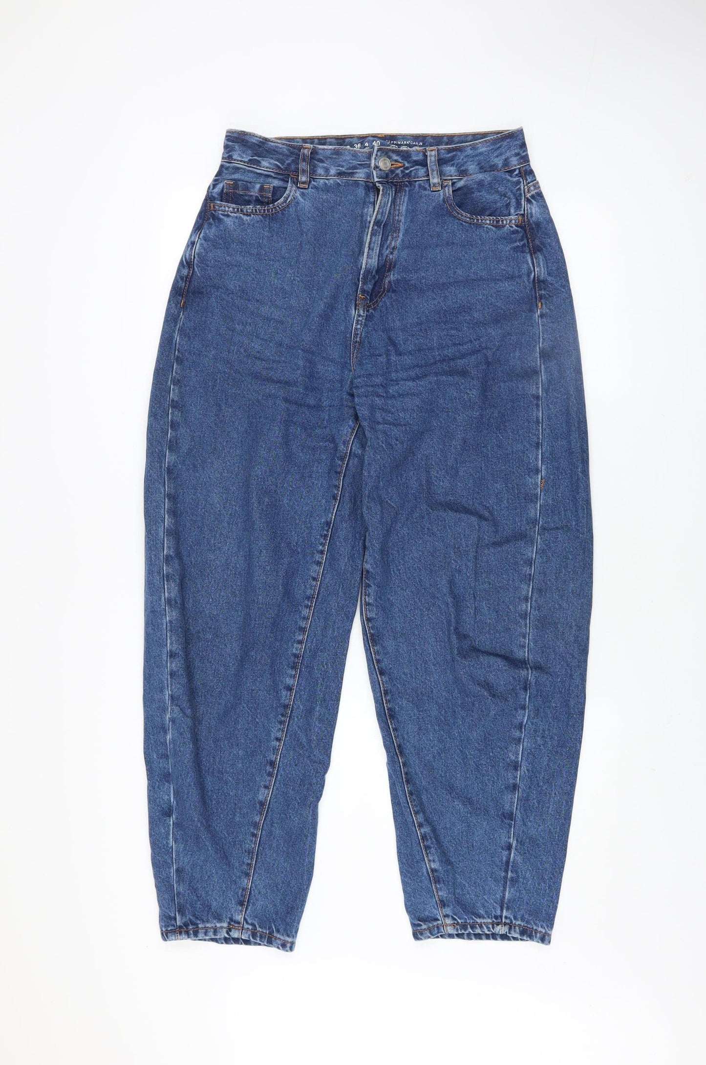 Womens UK Size 8 Primark Relaxed Fit Mom Blue Jeans