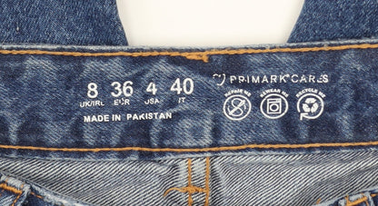 Womens UK Size 8 Primark Relaxed Fit Mom Blue Jeans