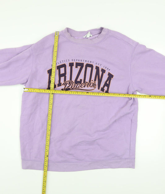 Womens UK Size 14 H&M Purple Pullover Sweatshirt
