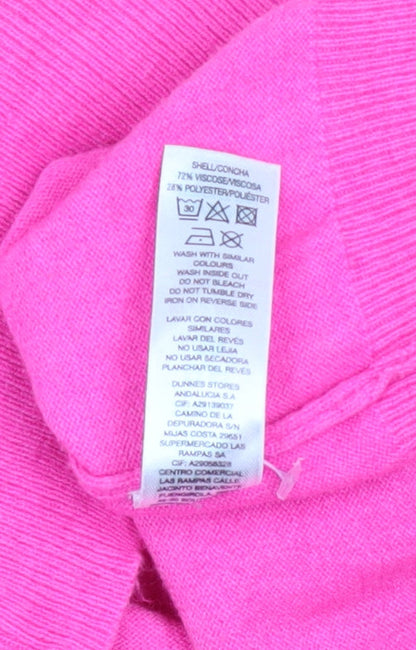 Womens UK Size 10 Savida Pink Pullover Jumper