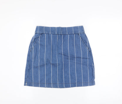 Womens UK Size 8 Topshop Straight & Pencil Denim Skirt