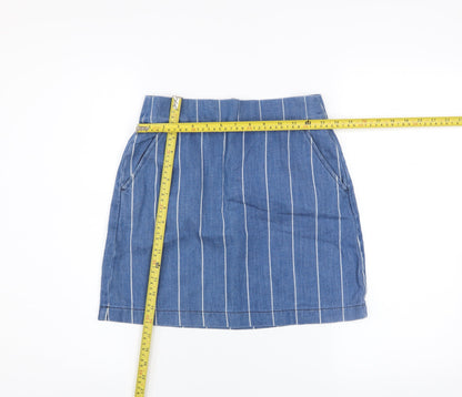Womens UK Size 8 Topshop Straight & Pencil Denim Skirt