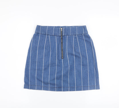 Womens UK Size 8 Topshop Straight & Pencil Denim Skirt