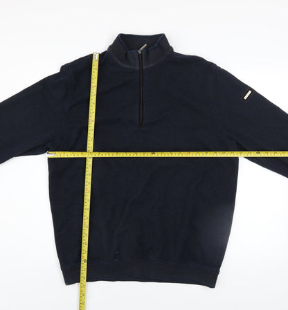 Mens UK Size 2XL Bugatti Blue Full Zip Jumper