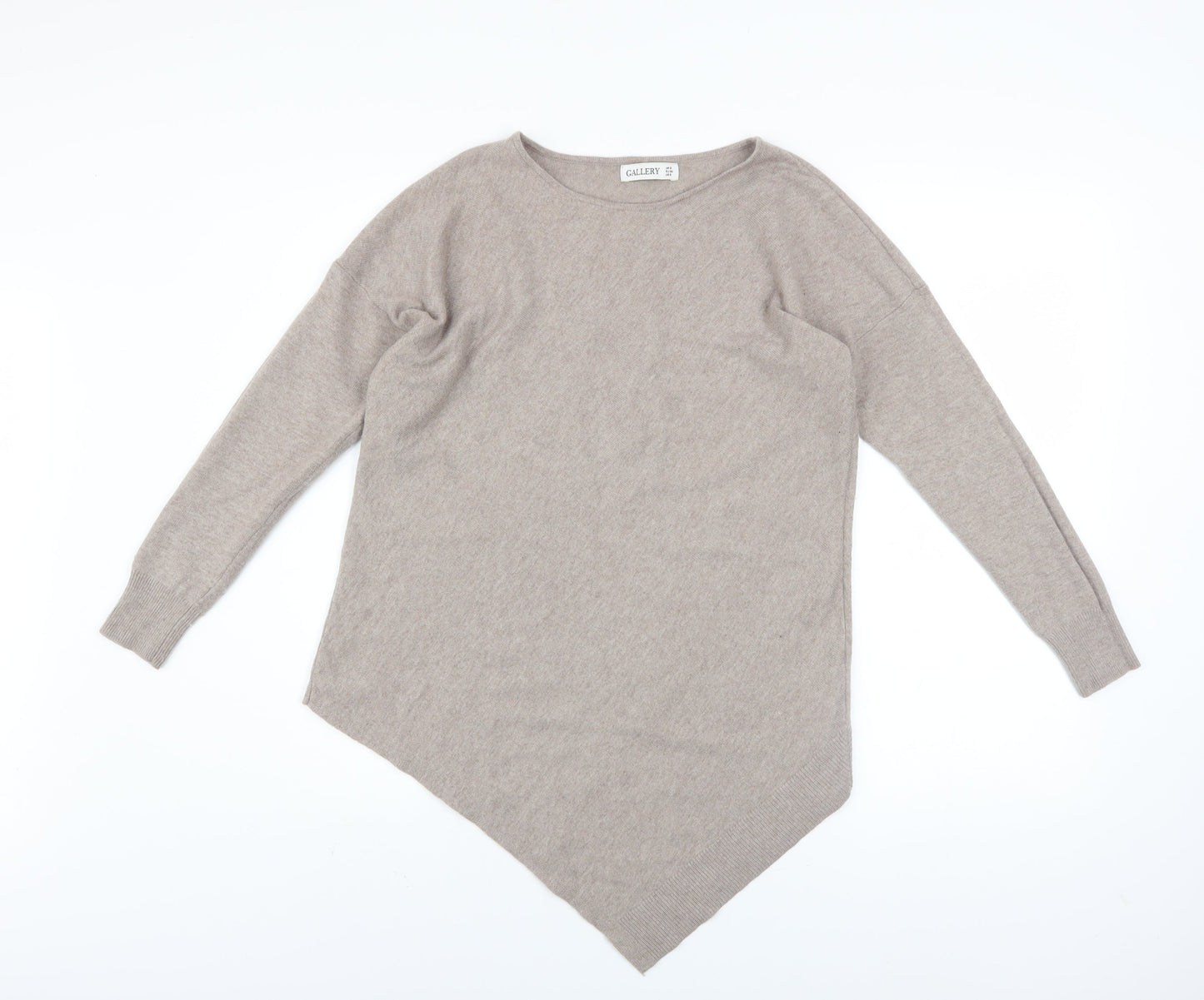 Womens UK Size S Gallery Beige Pullover Jumper