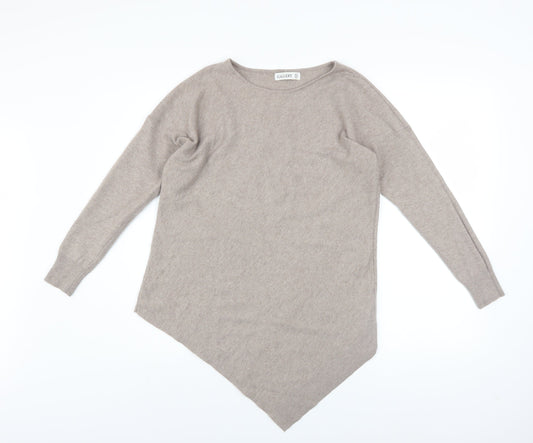 Womens UK Size S Gallery Beige Pullover Jumper
