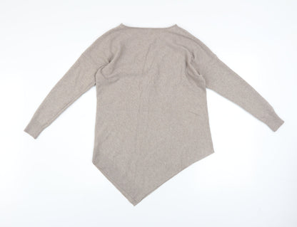 Womens UK Size S Gallery Beige Pullover Jumper