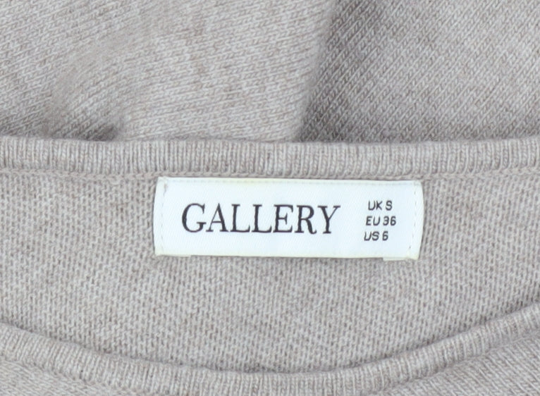 Womens UK Size S Gallery Beige Pullover Jumper