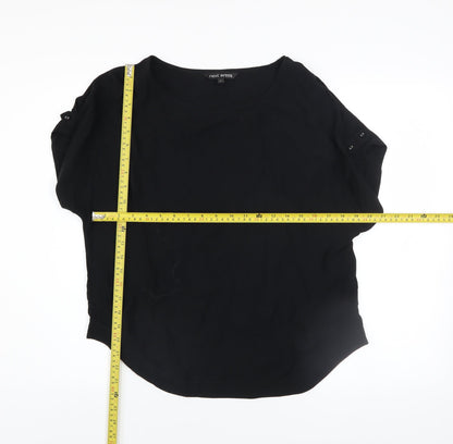 Womens UK Size 8 NEXT Black Basic Blouse