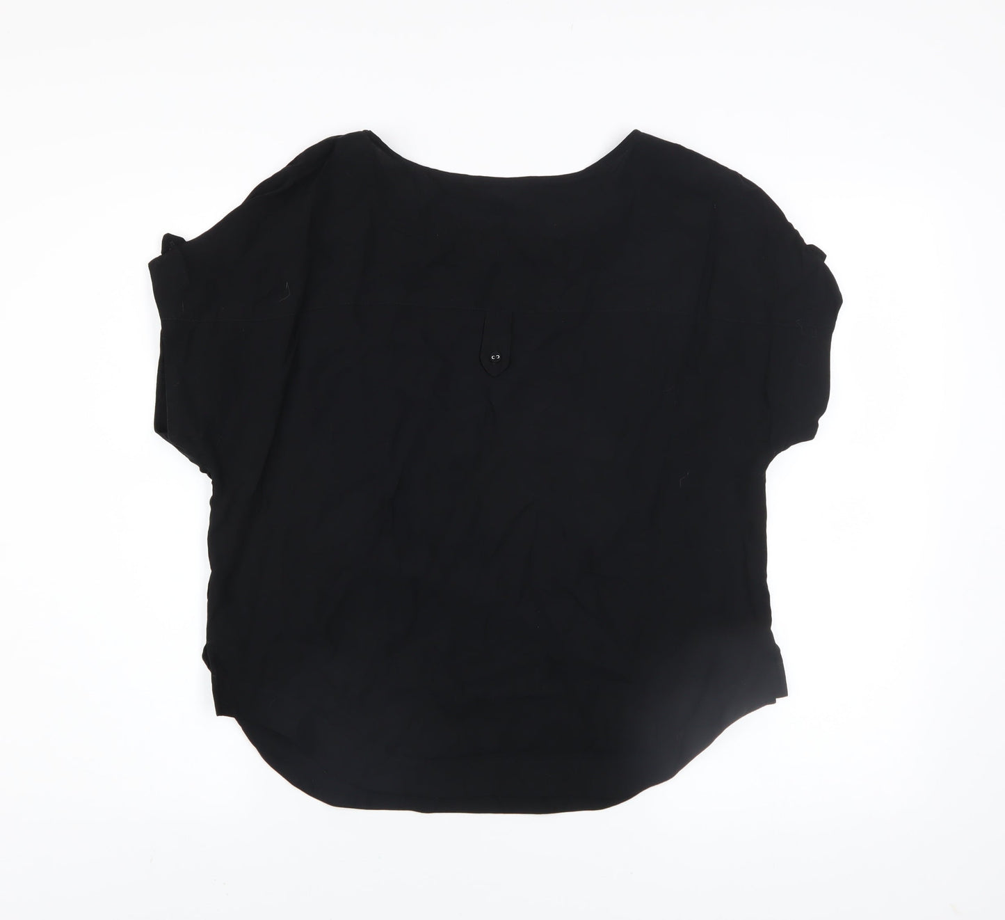 Womens UK Size 8 NEXT Black Basic Blouse