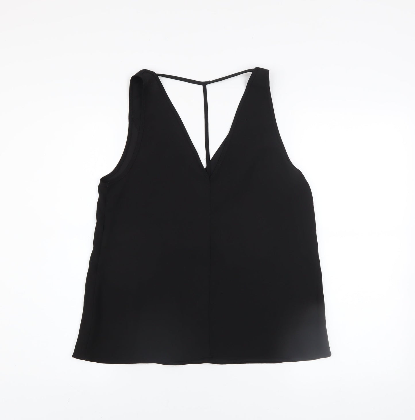 Womens UK Size 8 River Island Black Camisole Tank
