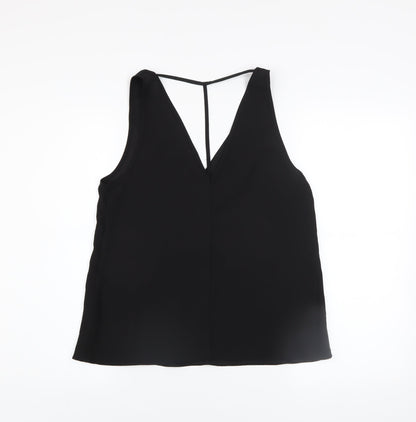 Womens UK Size 8 River Island Black Camisole Tank