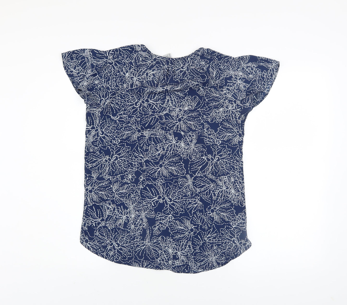 Womens UK Size 6 H&M Blue Basic Blouse