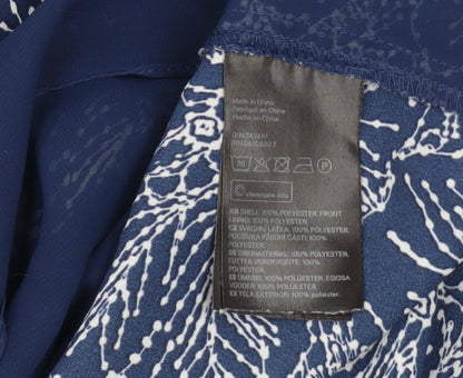 Womens UK Size 6 H&M Blue Basic Blouse