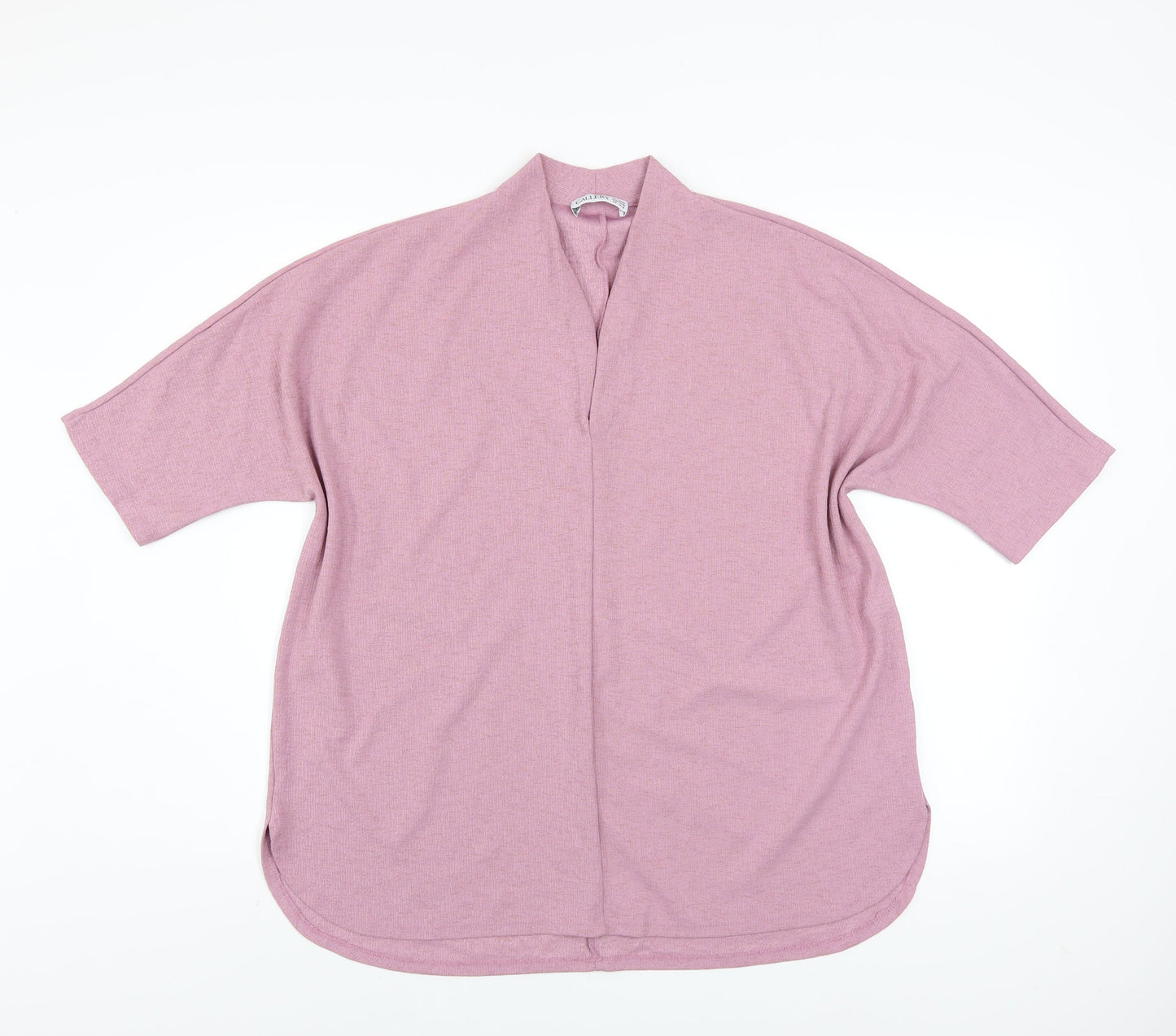 Womens UK Size L Gallery Pink Kimono Blouse