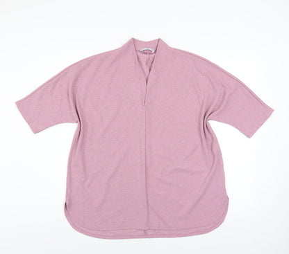 Womens UK Size L Gallery Pink Kimono Blouse