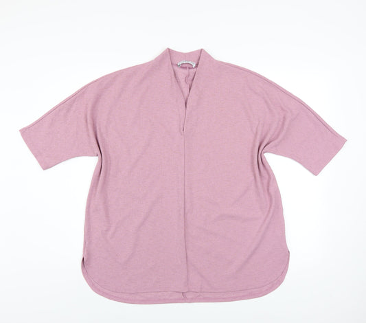 Womens UK Size L Gallery Pink Kimono Blouse