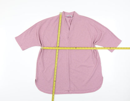 Womens UK Size L Gallery Pink Kimono Blouse
