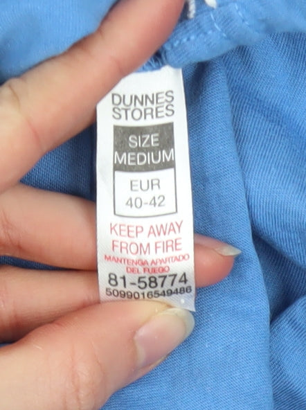 Womens UK Size 14 Dunnes Stores Blue Basic T-Shirt