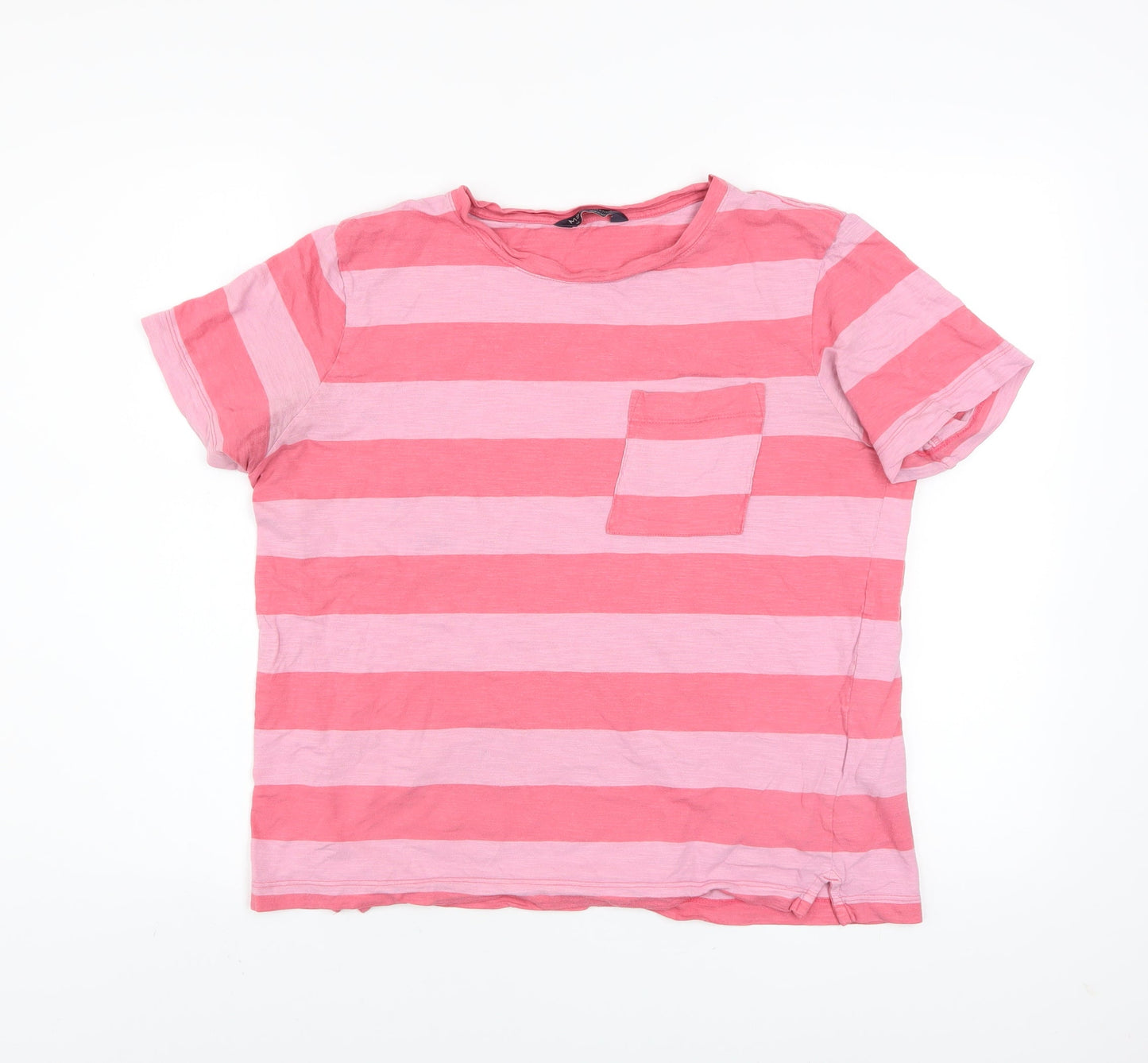 Womens UK Size 12 Marks and Spencer Pink Basic T-Shirt