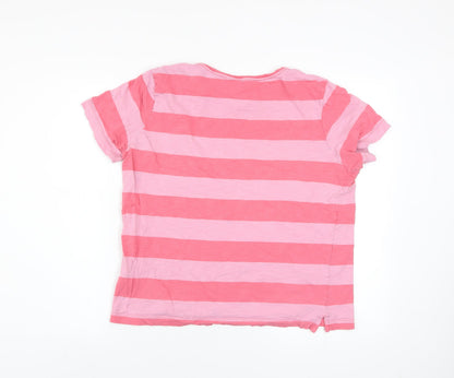 Womens UK Size 12 Marks and Spencer Pink Basic T-Shirt