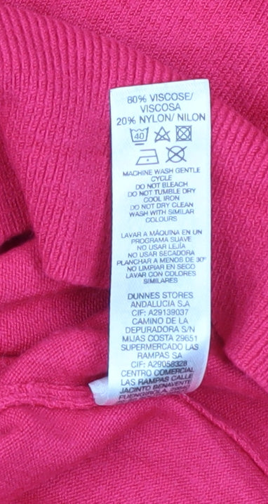Womens UK Size 2XL Dunnes Stores Pink Pullover Jumper