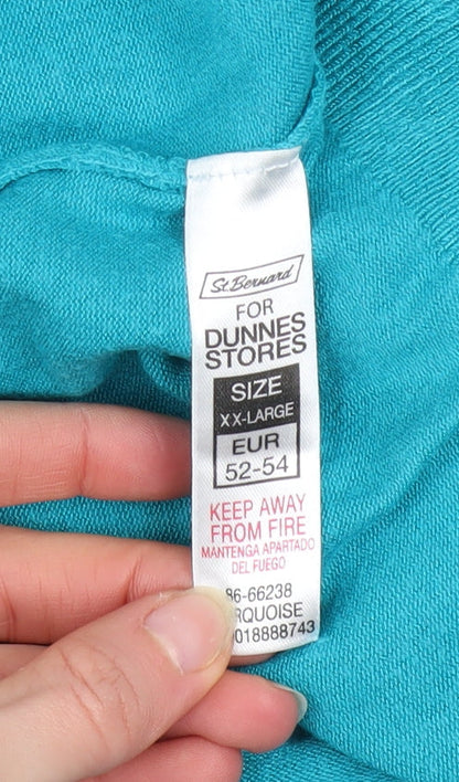 Womens UK Size 2XL St. Bernard for Dunnes Stores Blue Pullover Jumper