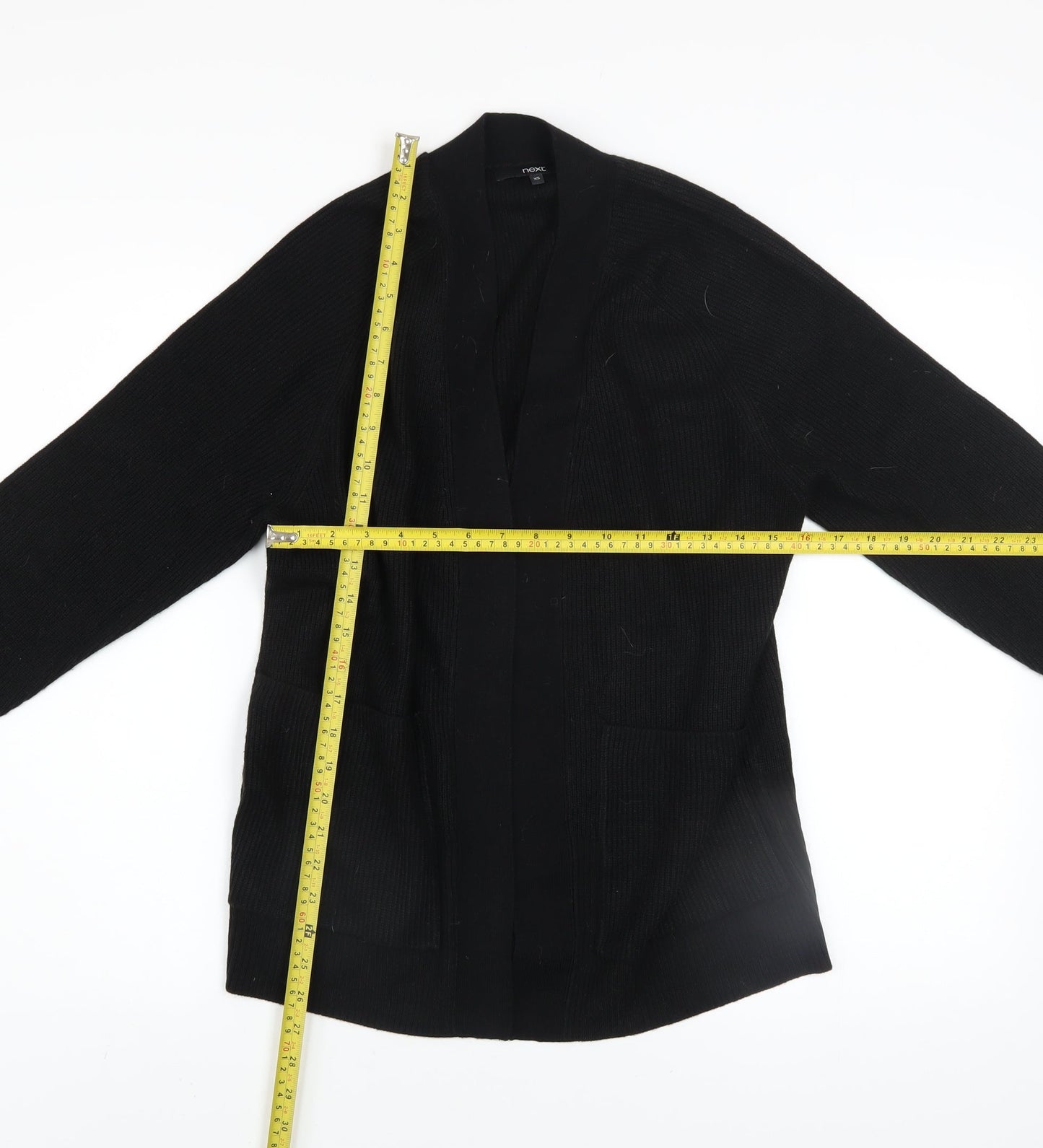 Womens UK Size XS NEXT Black Cardigan Jumper