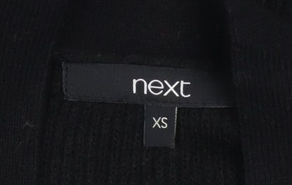 Womens UK Size XS NEXT Black Cardigan Jumper