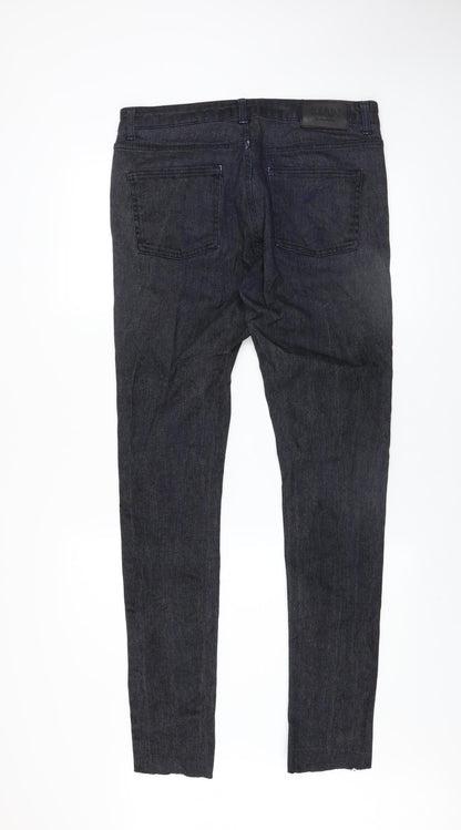 Mens UK Size 34 boohooMAN Slim Fit Skinny Blue Jeans