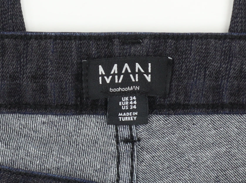 Mens UK Size 34 boohooMAN Slim Fit Skinny Blue Jeans