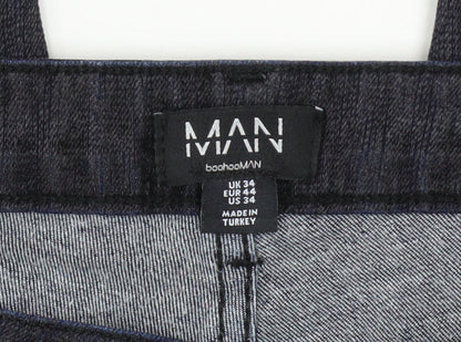 Mens UK Size 34 boohooMAN Slim Fit Skinny Blue Jeans