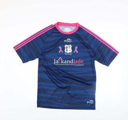 Mens UK Size S PINO Blue FootballRunning & JoggingGym & Training T-Shirt
