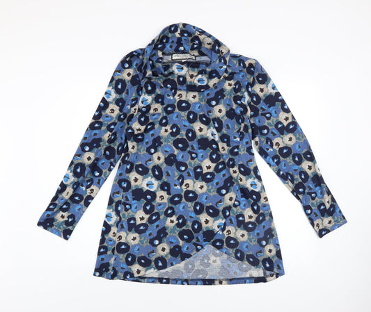 Womens UK Size 10 Paco Boutique Blue Tunic Jumper