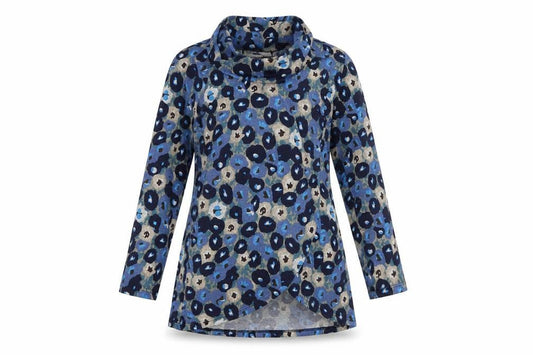 Womens UK Size 10 Paco Boutique Blue Tunic Jumper