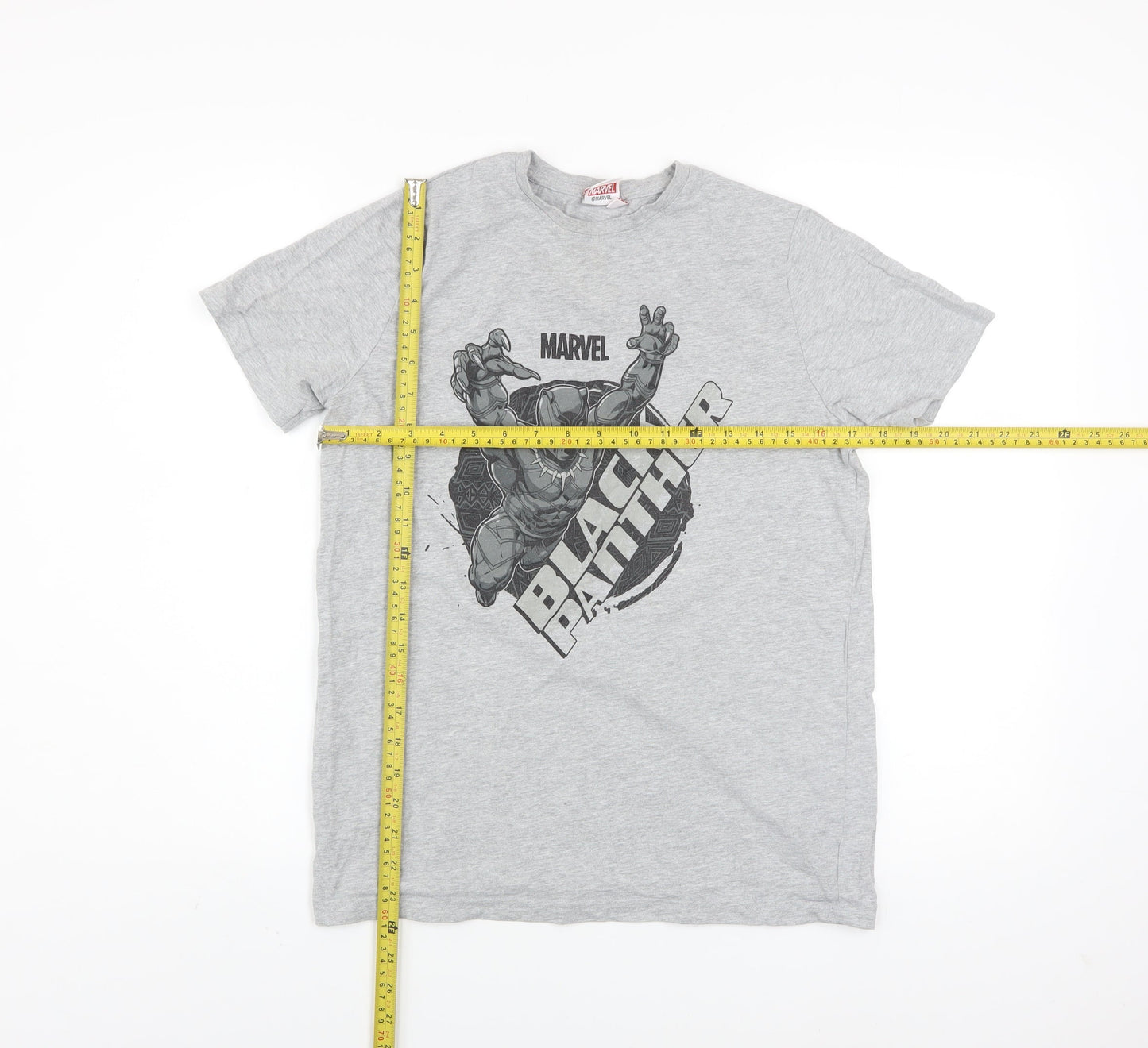 Boys UK Size 12-13 Years Marvel Grey Basic T-Shirt