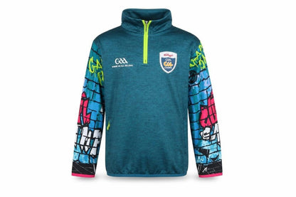 Azzurri Boys Blue Graphic 1/4 Zip Pullover Sweatshirt 2 Years
