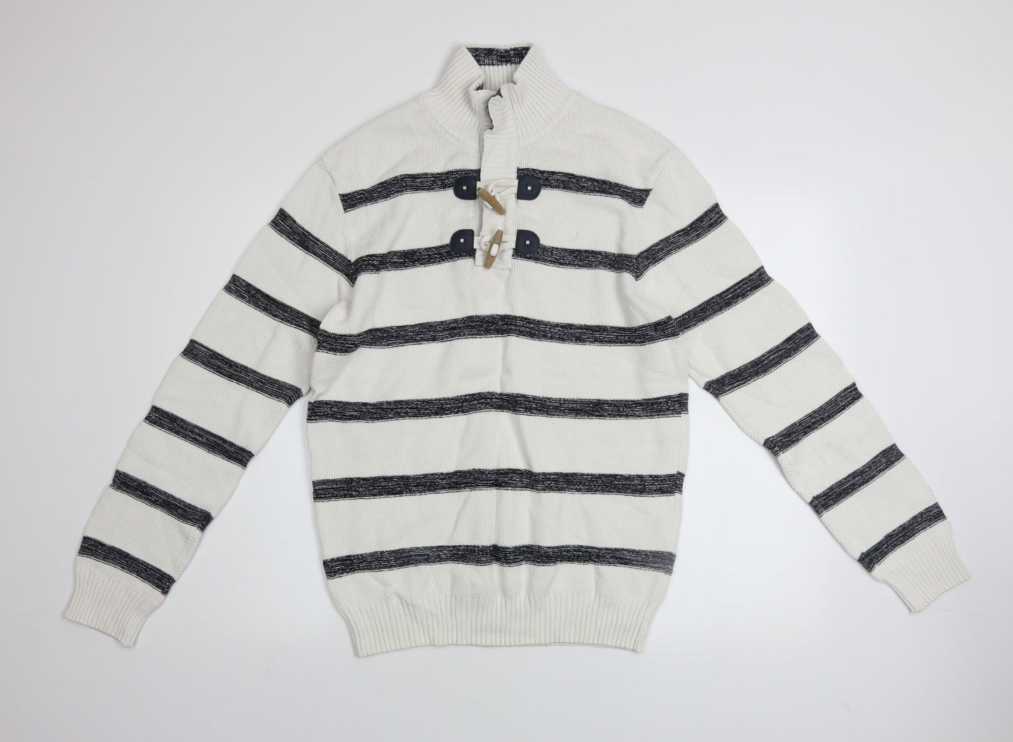 Mens UK Size L Armand Thiery White Pullover Jumper