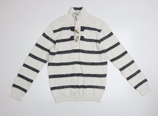 Mens UK Size L Armand Thiery White Pullover Jumper