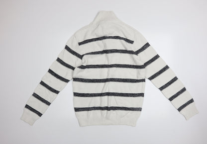 Mens UK Size L Armand Thiery White Pullover Jumper