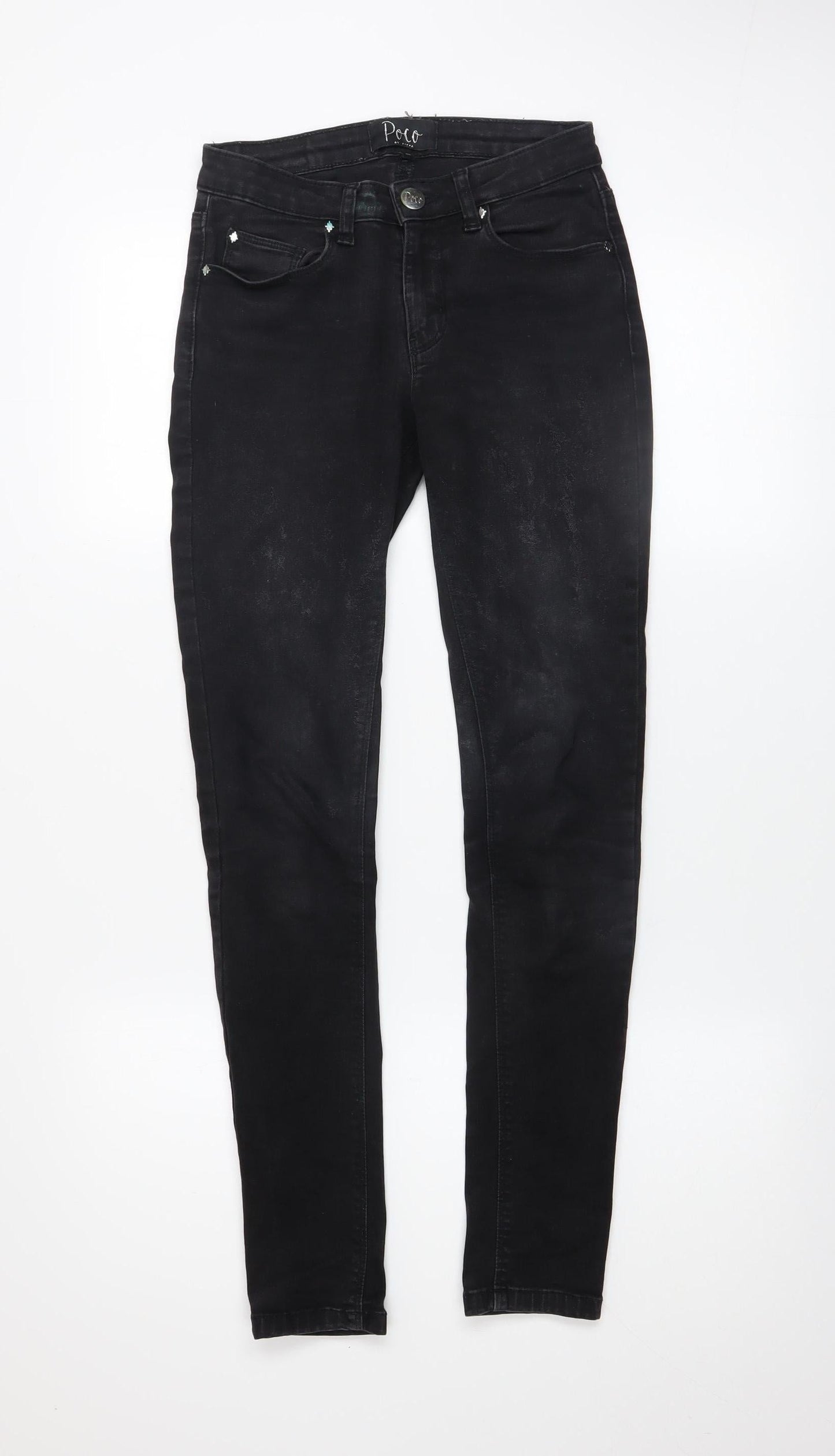 Womens UK Size 6 Poco by Pippa Slim Fit Skinny Black Jeans