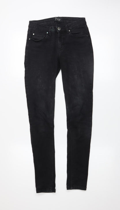 Womens UK Size 6 Poco by Pippa Slim Fit Skinny Black Jeans